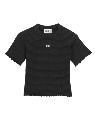 CAMISETA BABY TEE LASTEX | PRETO